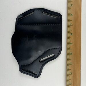 Uncle Mike's Law Enforcement Holster Black Leather Pancake Duty Gear